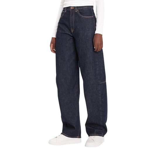 Calvin Klein Jeans Jeans Donna Blu con Zip Bottone Tasche Anteriori Posteriori in Cotone 88% Cotone Organico 12% Autunno/Inverno LV047D701G