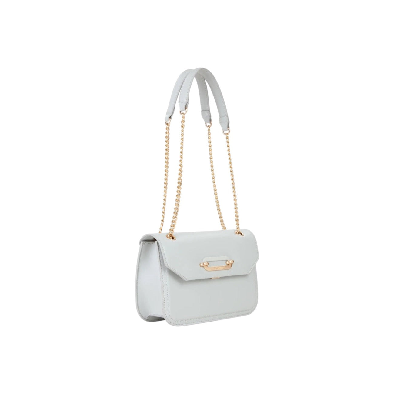 Valentino Bags Borsa Donna Azzurra a Mano Tracolla con Bottone Gancio Tasca Interna - Borsa Poliuretano 26x17x7cm