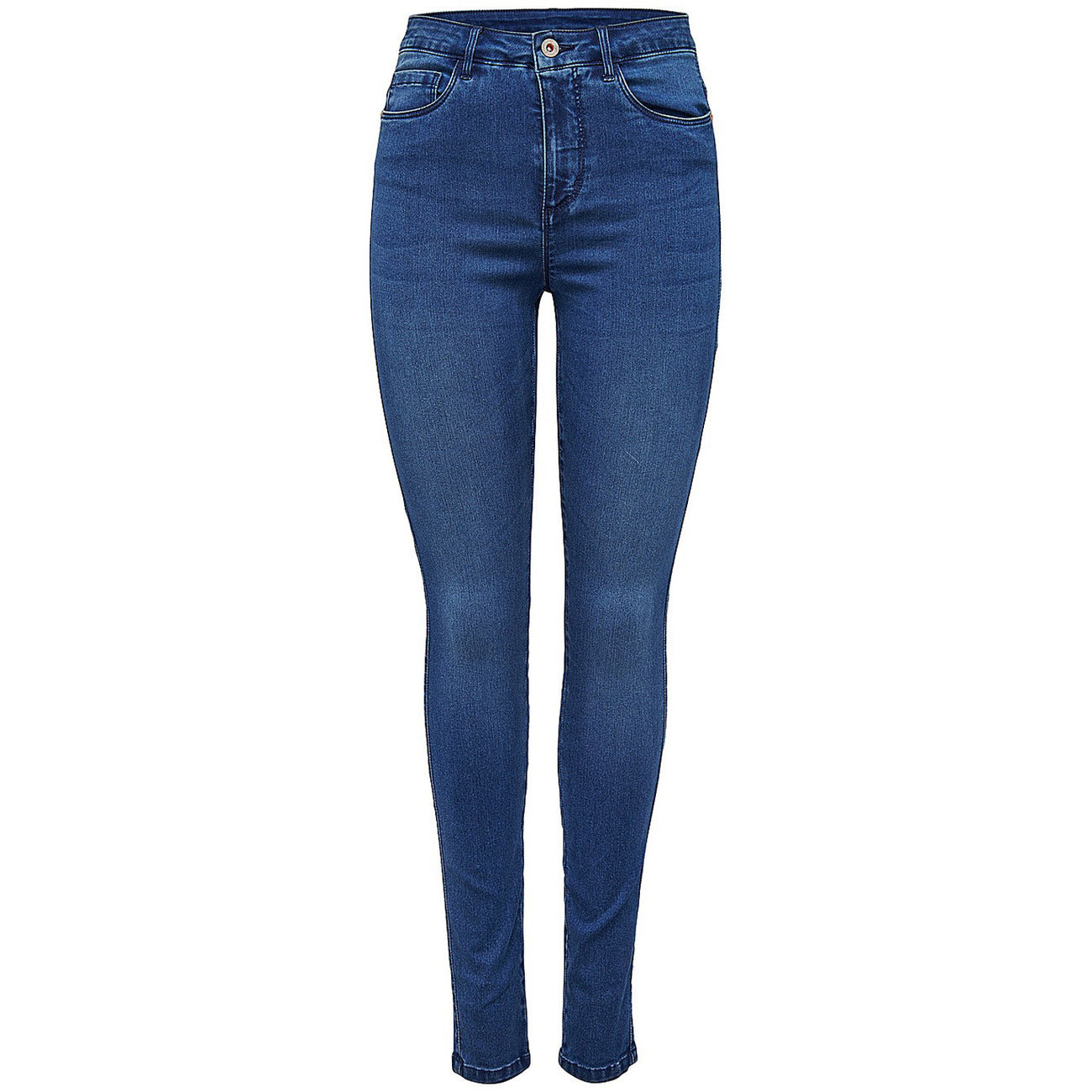 Only Jeans Donna Blu Zip Bottone Tasche Anteriori Posteriori Cotone 69% Poliestere 29% Elastan 2% 15097919