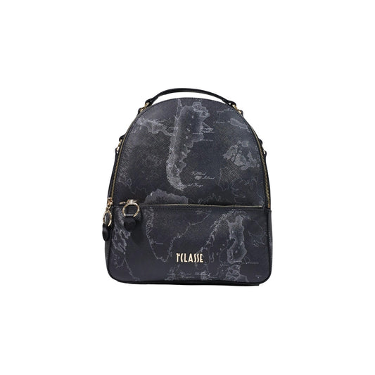 Zaino donna Alviero Martini Prima Classe nero – Zainetto Geo Night in pelle e tessuto 26IL4LF9997130001.