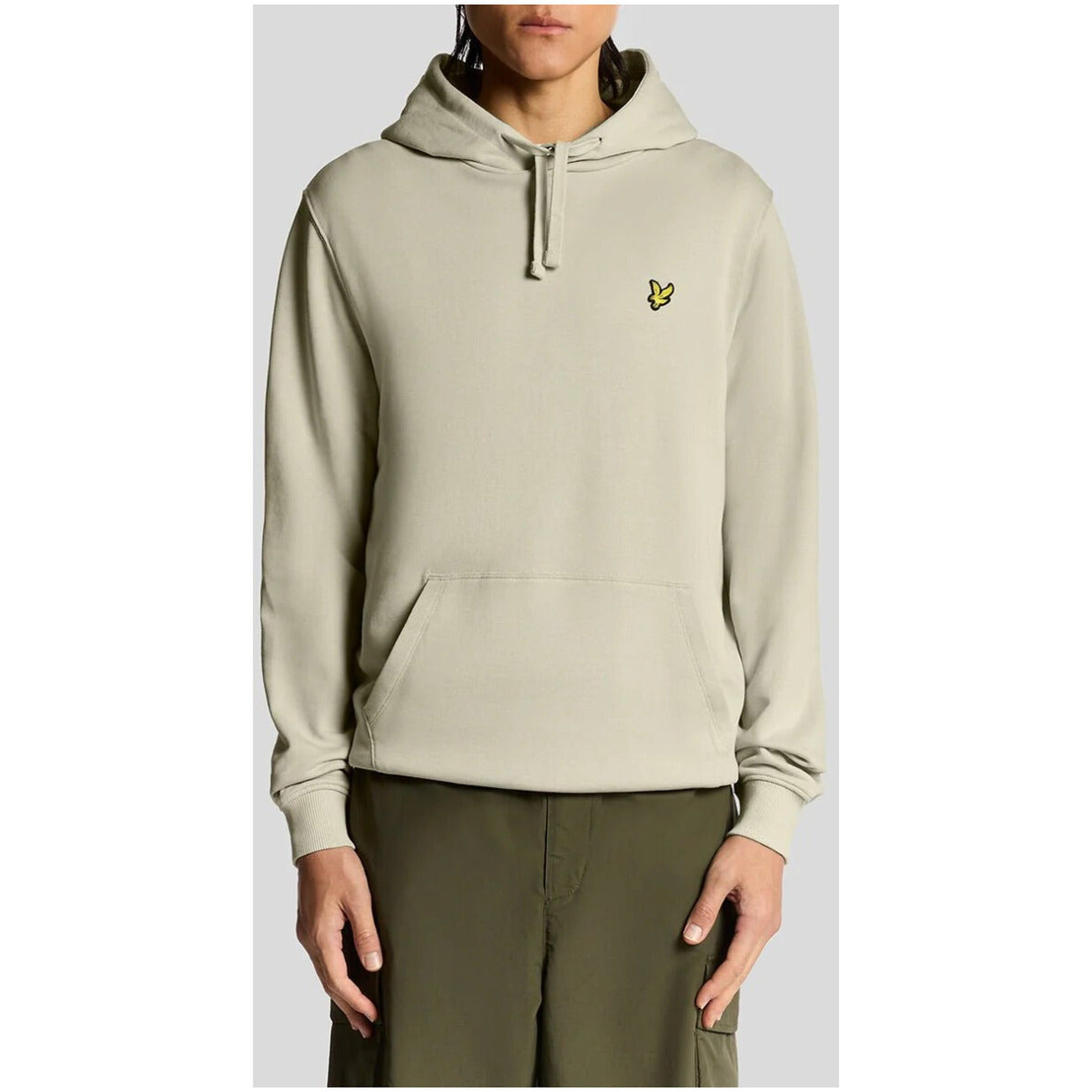 Lyle & Scott Felpa Uomo Verde con Cappuccio Maniche Lunghe Tasche Anteriori in Cotone 100% Autunno/Inverno ML416VOG