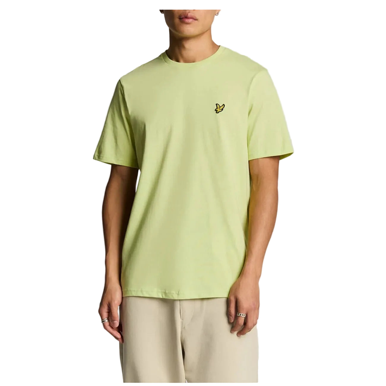 Lyle & Scott T-Shirt Uomo Marrone Manica Corta Scollo Tondo 100% Cotone Autunno/Inverno TS400VOG