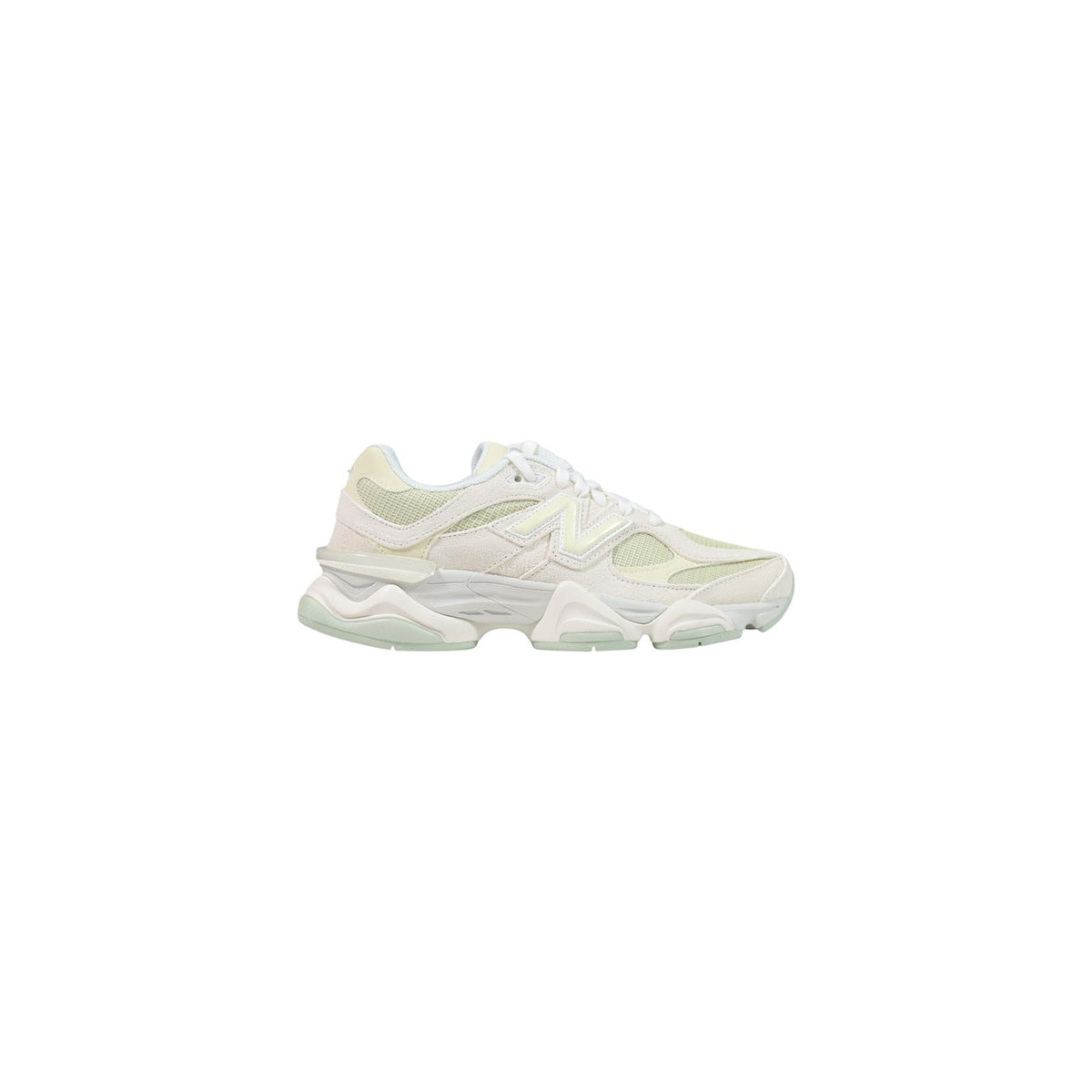 Sneakers unisex New Balance 9060 – Scarpe sportive verde pistacchio e panna in camoscio U906072N.