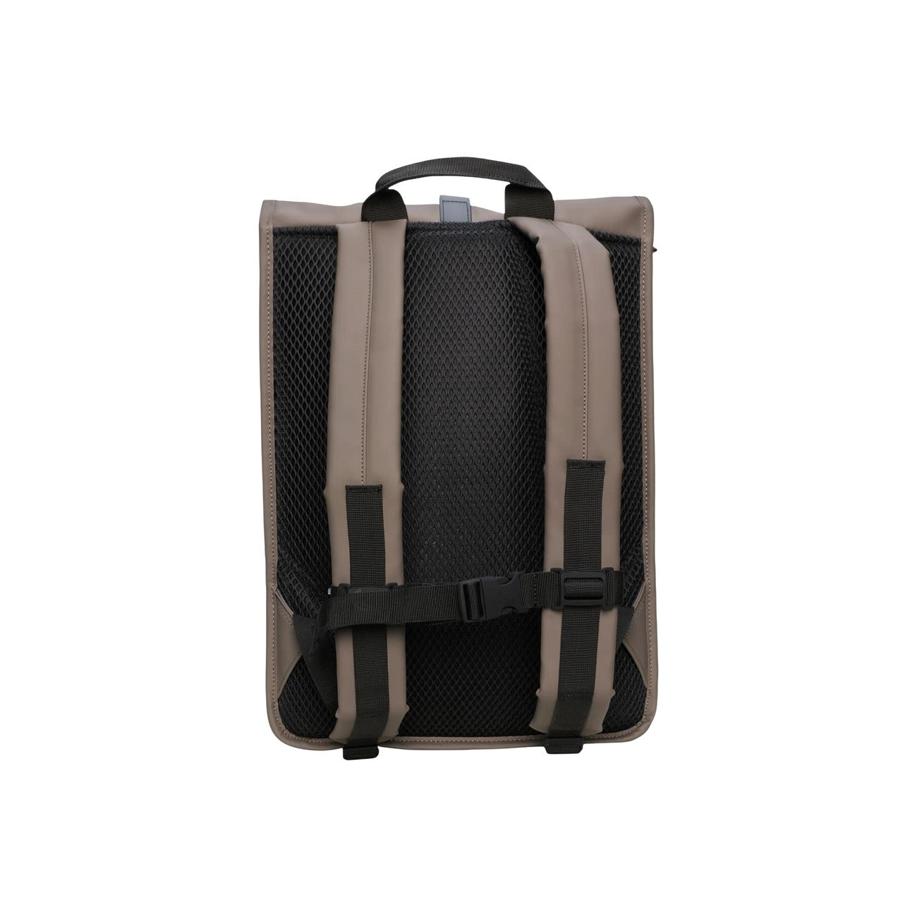 Zaino Rains Rolltop Rucksack impermeabile 13320. Zaino porta PC 16 pollici con apertura arrotolabile a moschettone, schienale imbottito traspirante e tasche con cerniera, zainetto per bici e viaggi idrorepellente Rains.