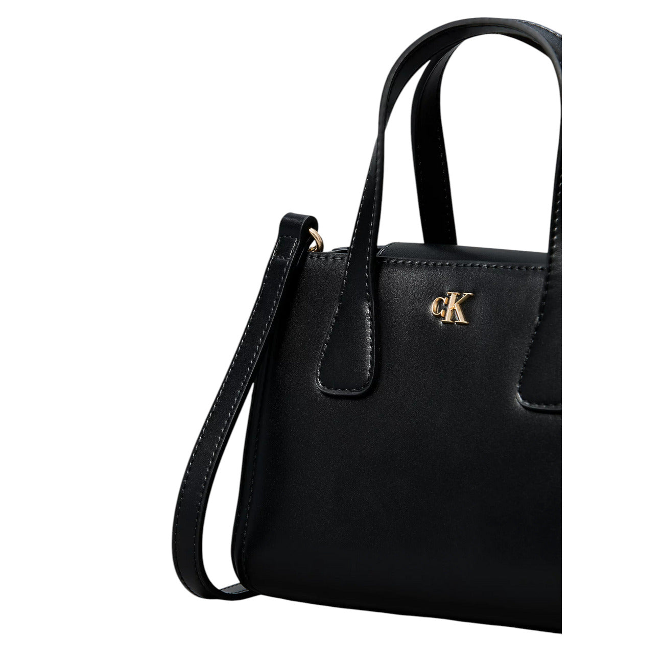 Borsa Mini Tote Calvin Klein Crossbody; Nero. 51% Poliestere riciclato a struttura rigida, chiusura zippata, doppi manici e tracolla removibile. Tasca interna. Misure micro e compatte (20x14 cm), stile minimalista. Dettaglio logo 