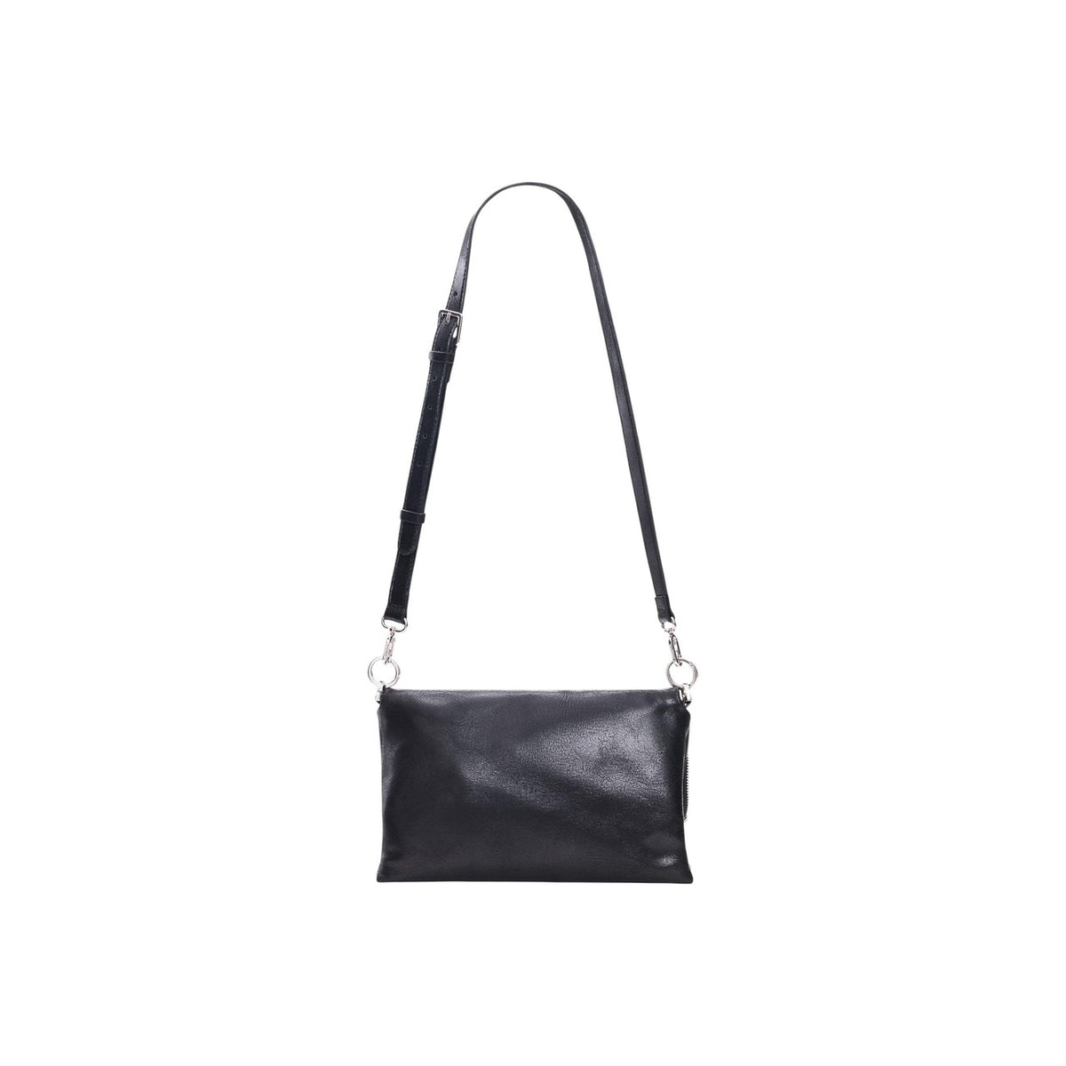 Borsa a tracolla nera donna Desigual con stampe grafiche – Borsa effetto pelle con charm cuore Desigual 26WAXP39.