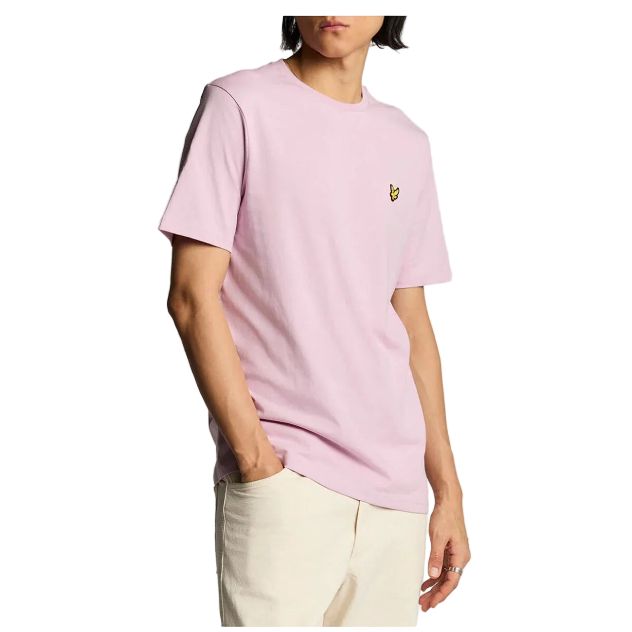 Lyle & Scott T-Shirt Uomo Marrone Manica Corta Scollo Tondo 100% Cotone Autunno/Inverno TS400VOG