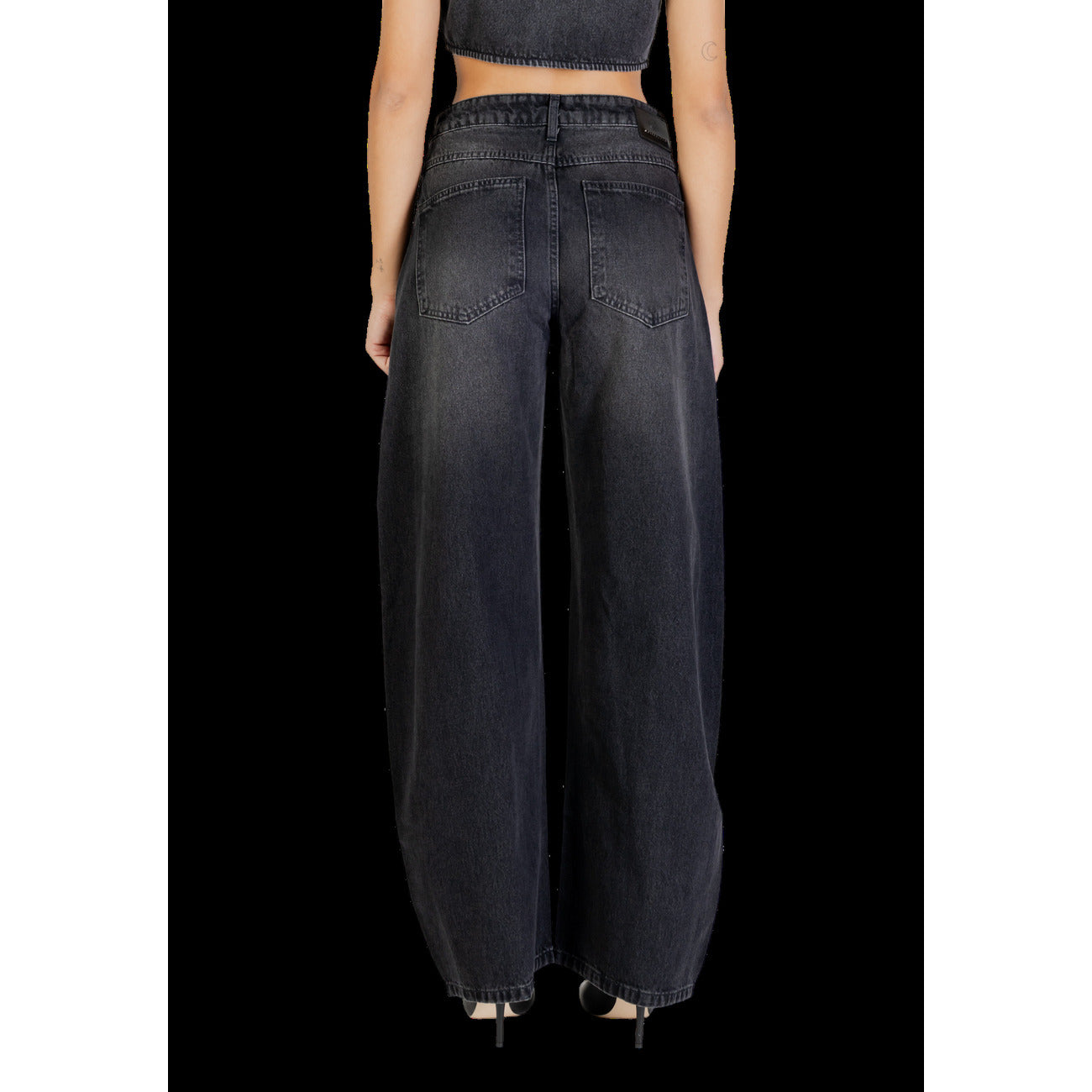 Colcci Jeans Donna Neri con Zip e Bottone Tasche Anteriori e Posteriori - Jeans Cotone