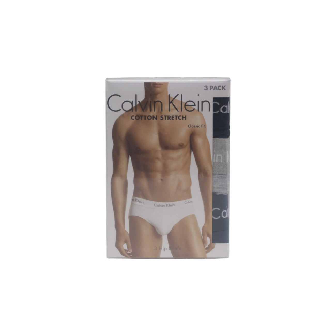 Calvin Klein Slip Uomo Nero Grigio e Blu. Cotone 95% Lycra 5% Autunno Inverno 0000U2661G