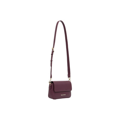 Valentino Bags Borsa Donna Viola a Tracolla con Bottone - Borsa Poliuretano Tasche Interne 23x20x6cm