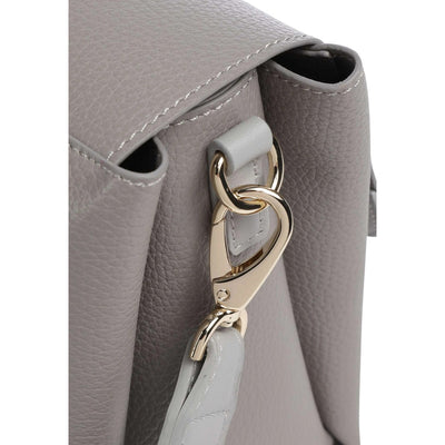 Valentino Bags Borsa Donna Grigia a Tracolla - Borsa con Bottone 27x20x15cm