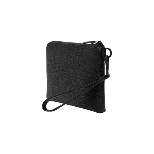 Pochette nera da uomo Tommy Hilfiger TH MODERN POUCH. Realizzato interamente in poliuretano di alta qualità. Vista posteriore