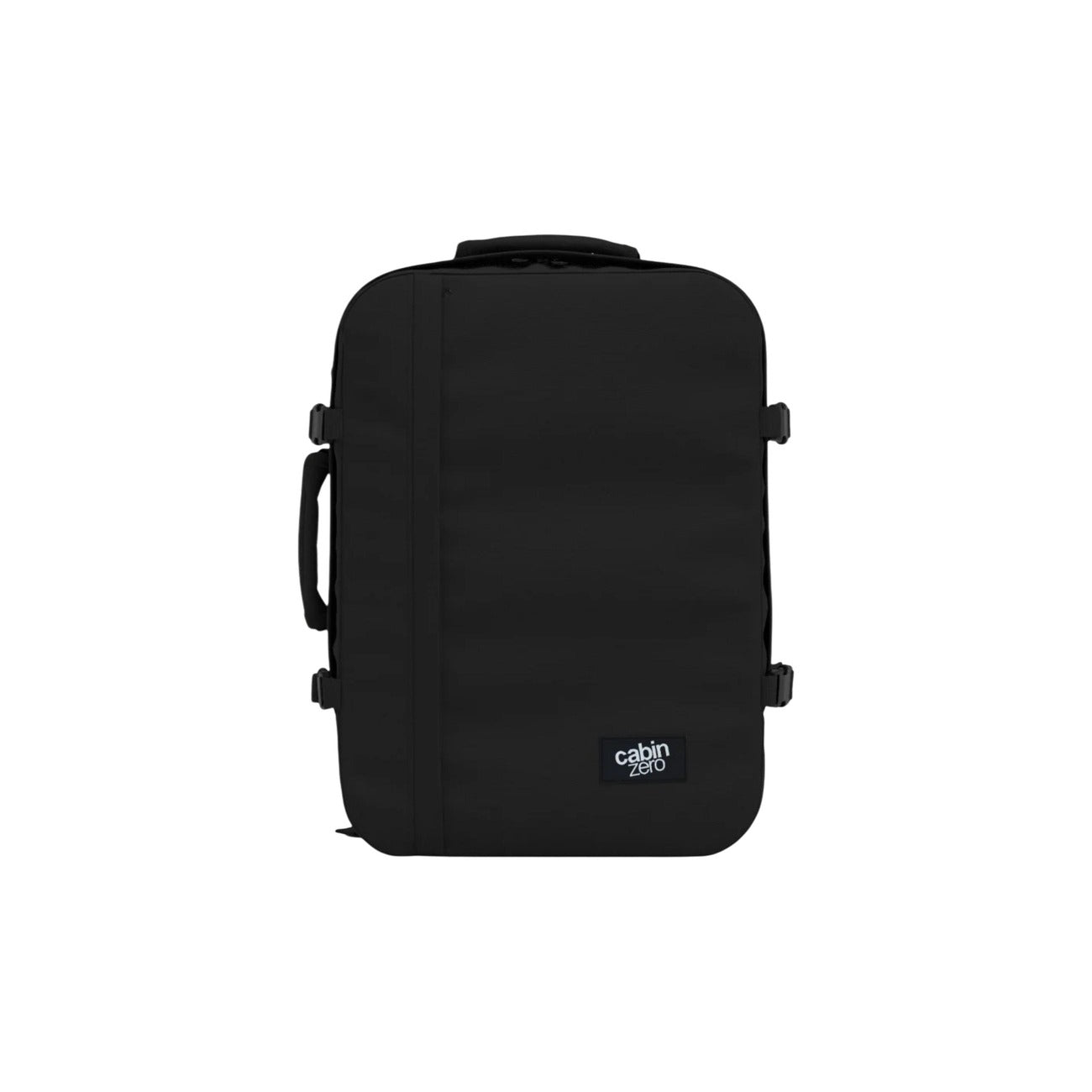 Zaino Cabin Zero Classic 44L; 100% Poliestere Nero. Capacità massima cabina (51x37x20), leggero, resistente all'acqua. Backpack uomo con sistema di compressione e manici comfort. Colore nero 