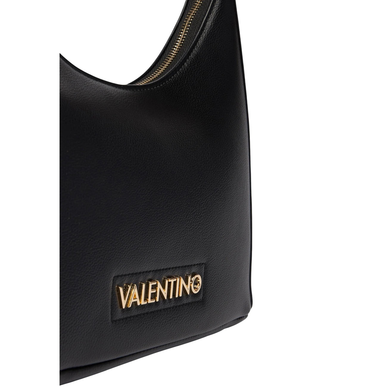 Borsa Nera Donna Valentino Bags Aury; Misure 8x19x7 cm. Tessuto 100% poliuretano con doppi manici, tracolla rimovibile e chiusura superiore con zip. Dettagli logo in metallo dorato lucido, stile elegante 4 stagioni. Dettaglio 