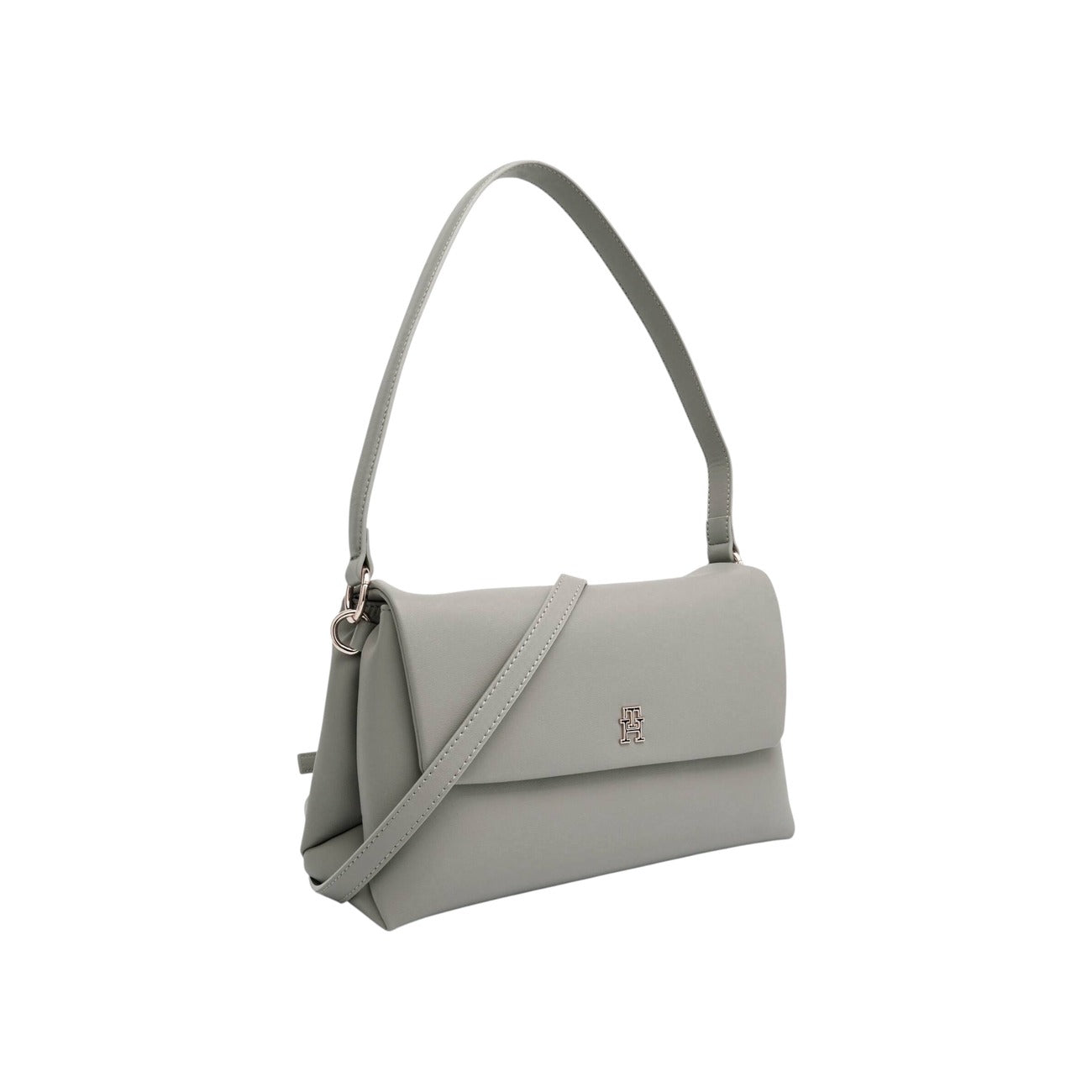 Tommy Hilfiger Women's Gray Handbag and Shoulder Bag - Bag with Internal Pocket 28x16x11cm