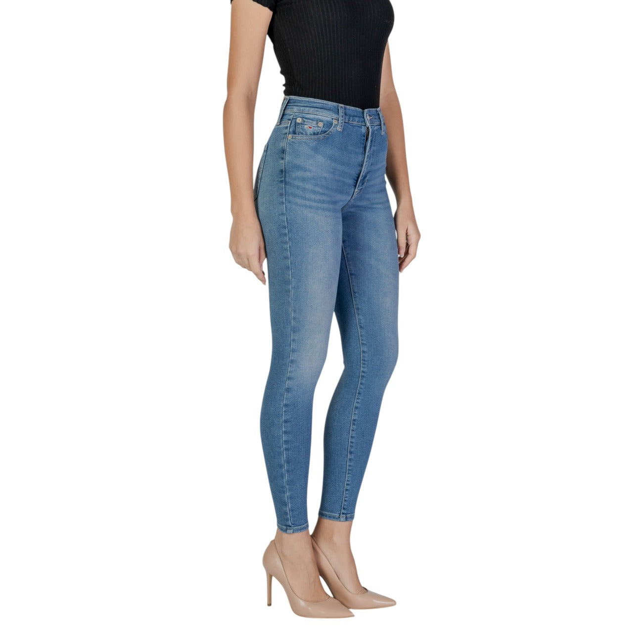 Tommy Hilfiger Jeans Jeans Donna Azzurro Cotone 94% Elastomultiestere 4% Lycra 2% DW0DW20223