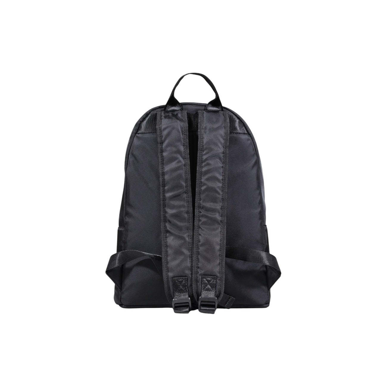 County Of Milan Zaino Uomo Nero con Cerniera - Zainetto Nylon Tasche 30x41x14cm