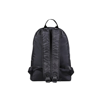 County Of Milan Zaino Uomo Nero con Cerniera - Zainetto Nylon Tasche 30x41x14cm