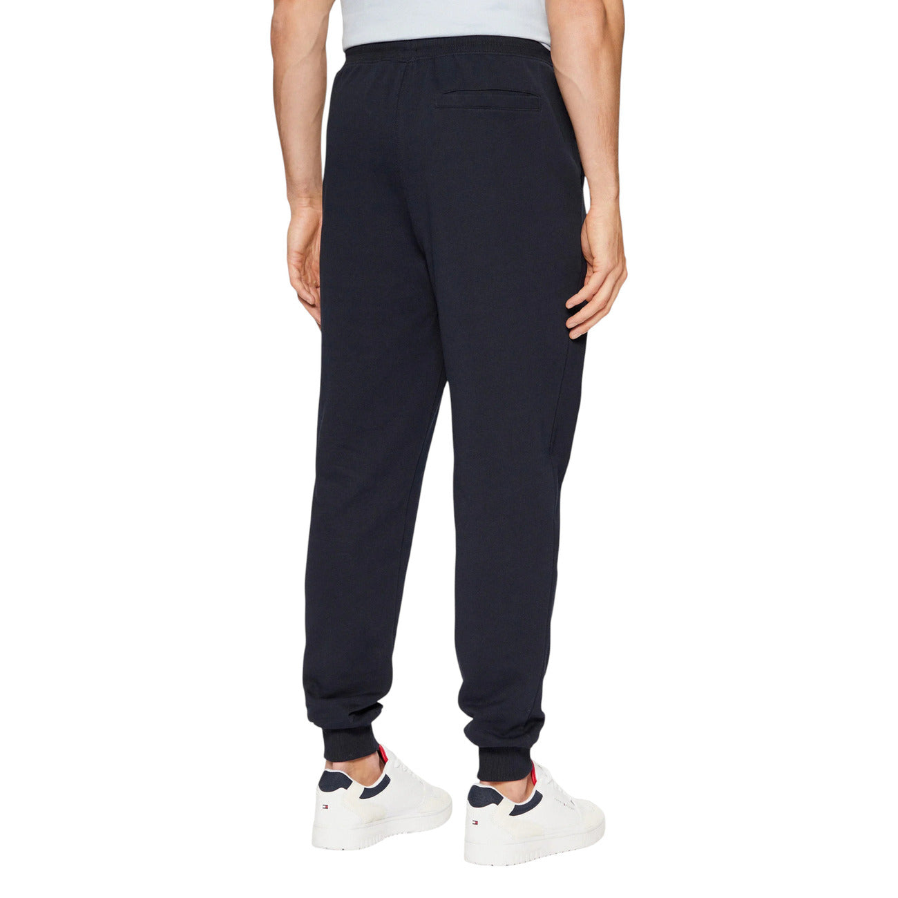 Tommy Hilfiger Pantaloni Sportivi Uomo Blu con Lacci - Pantalone Cotone Tasche Anteriori