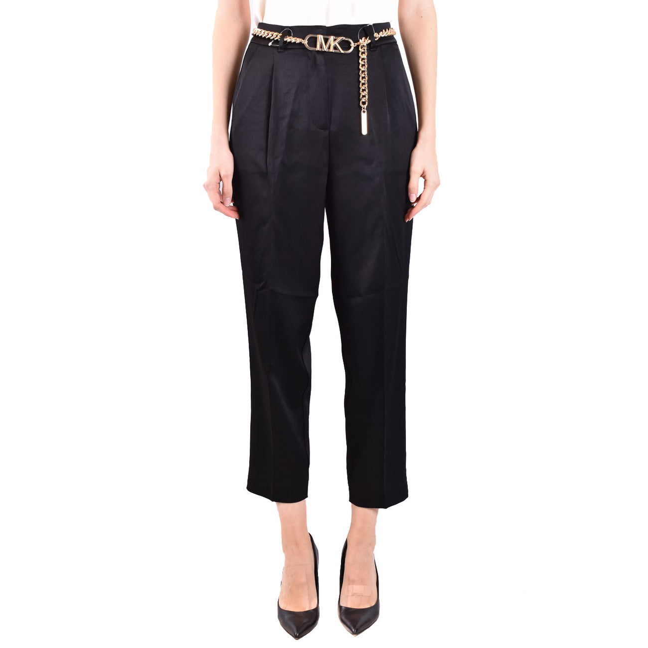 Michael Kors Pantaloni Donna Nero Zip e Bottone Tasche Anteriori e Posteriori 100% Poliestere Autunno/Inverno V_29672
