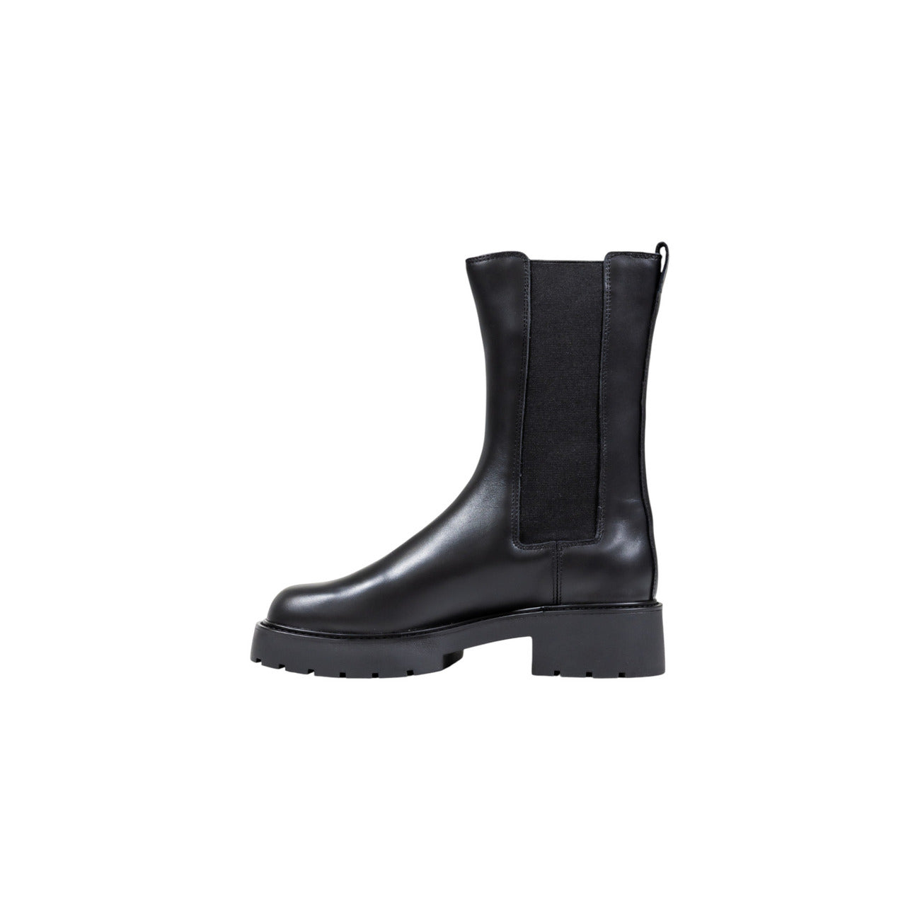 Calvin Klein Jeans Stivali Donna Neri Stivaletti in Pelle 100% Autunno/Inverno YW0YW01909