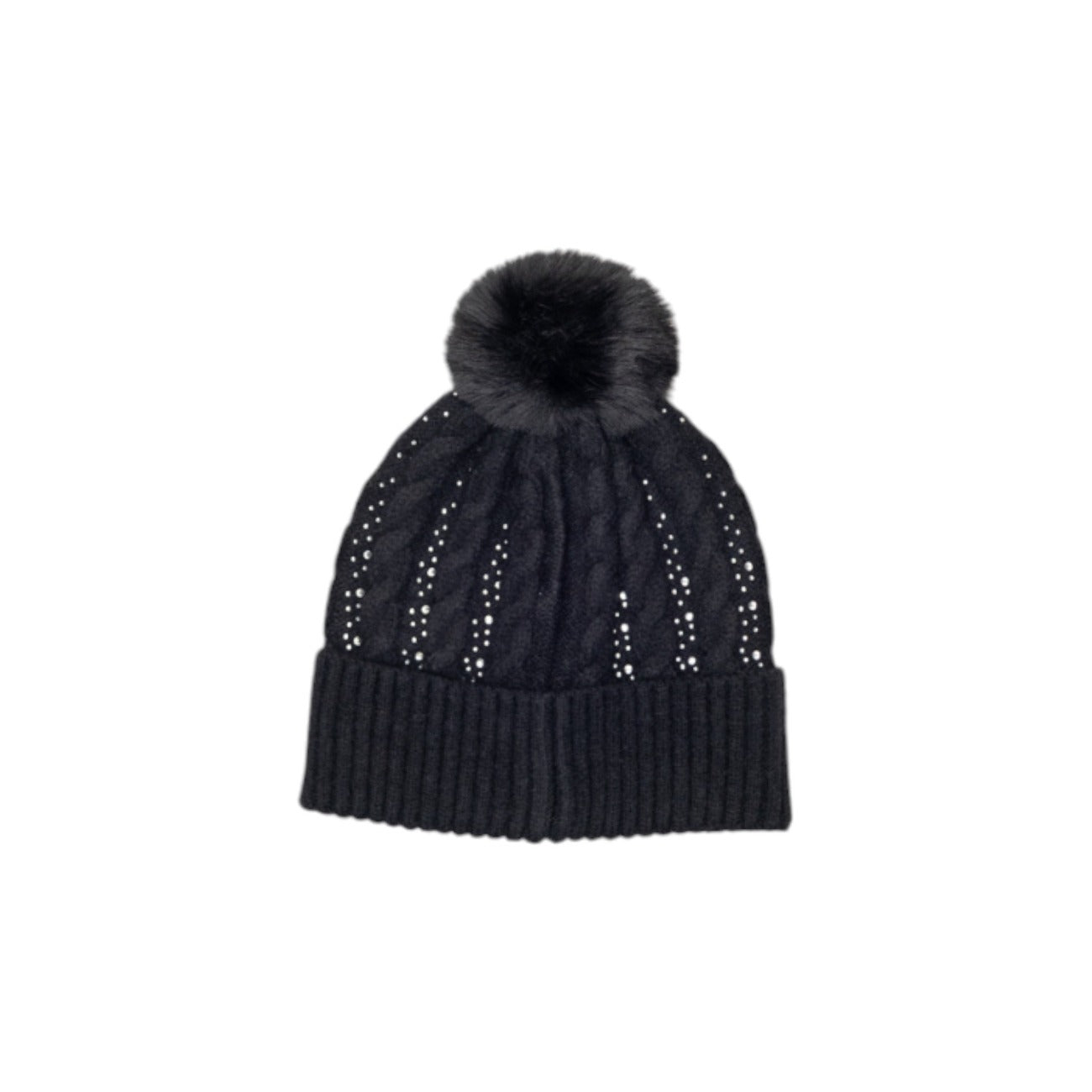 Guess Cappello Donna Nero Acrilico Nylon - Cappello Invernale Autunno