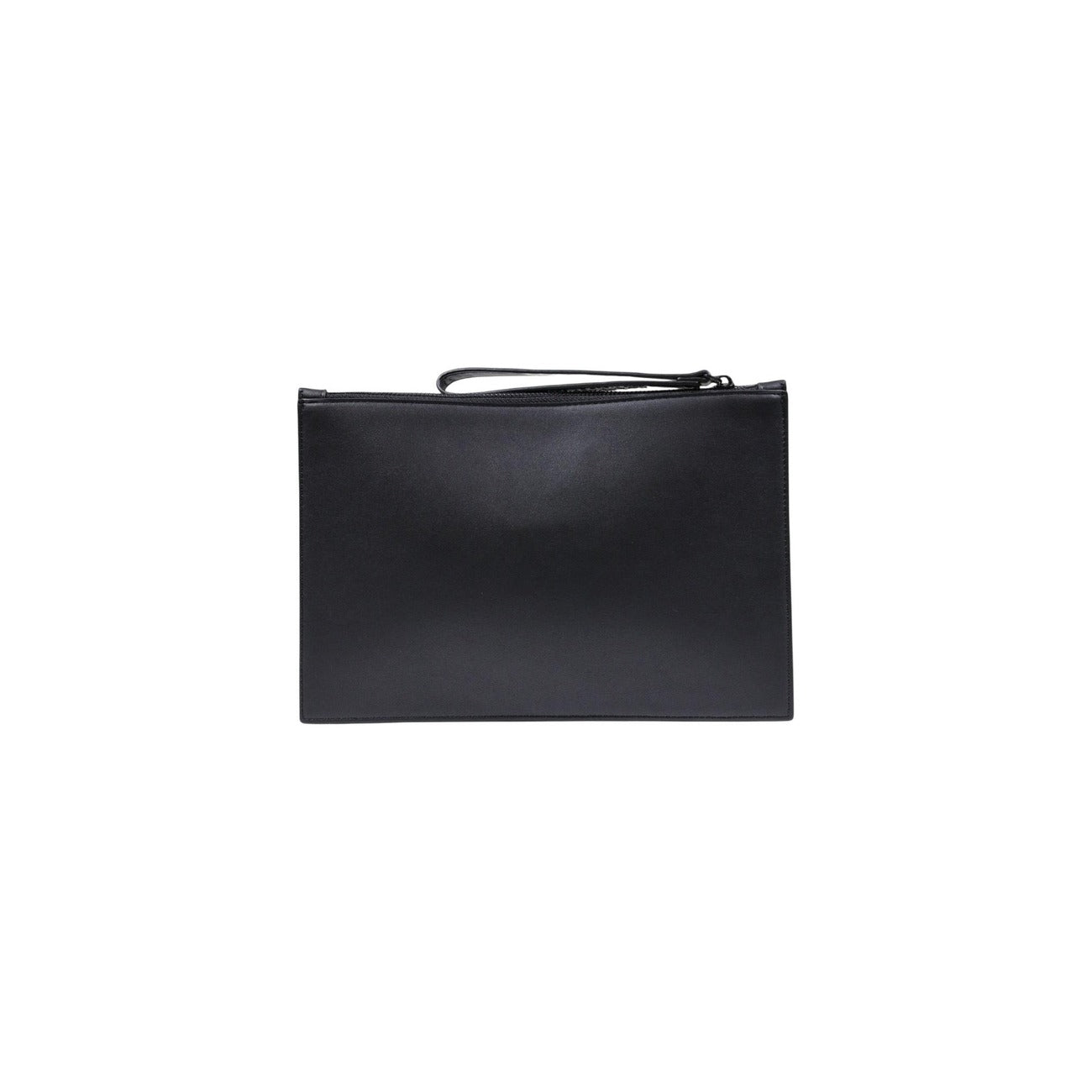 County Of Milan Borsa Uomo Nera a Mano con Cerniera Tasche Interne - Borsa Poliuretano 29.5x19x0.3cm