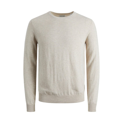Jack & Jones Maglia Uomo Beige Manica Lunga Cotone Nylon Viscosa Primavera Estate 12208364