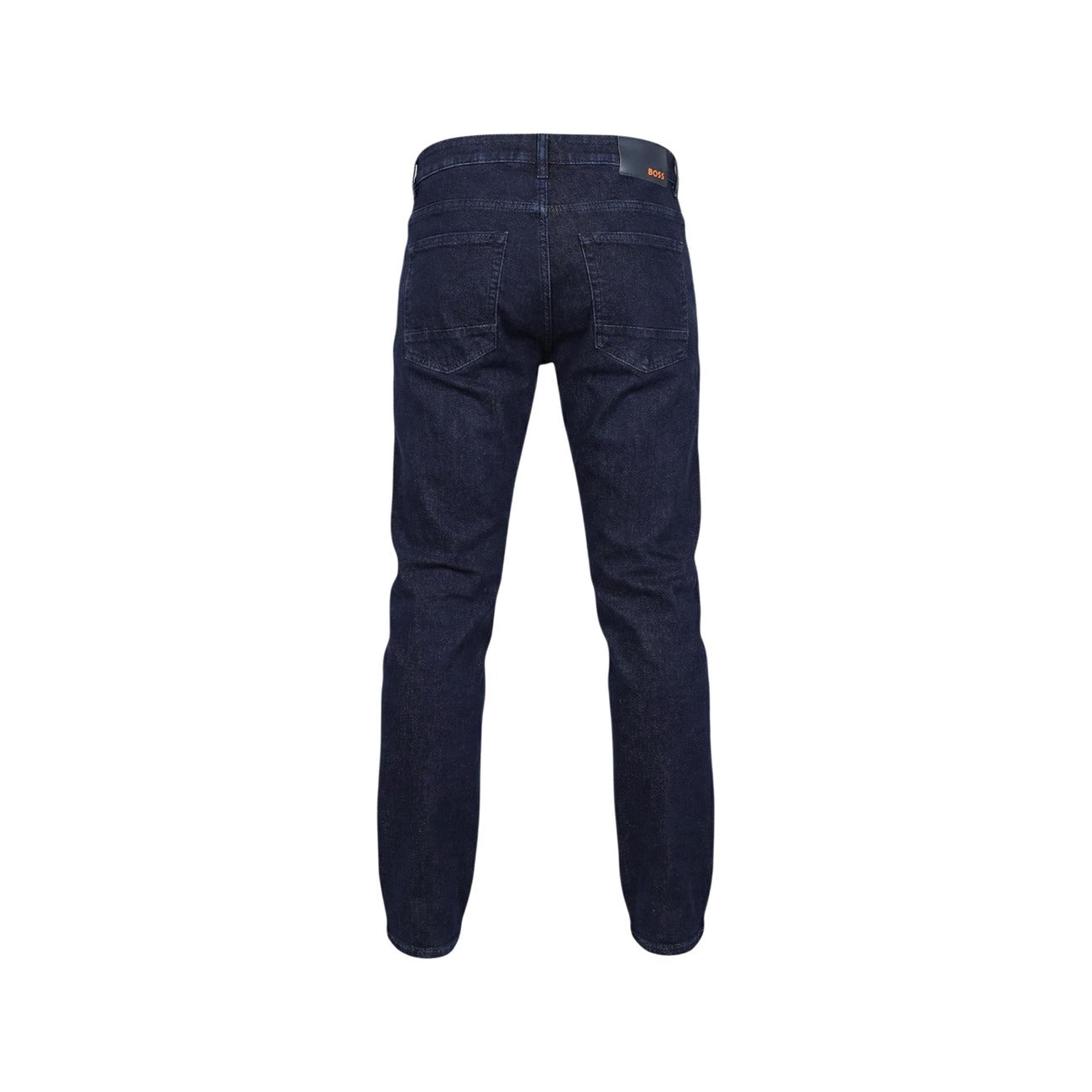 Jeans Boss uomo blu in cotone - vista posteriore retro
