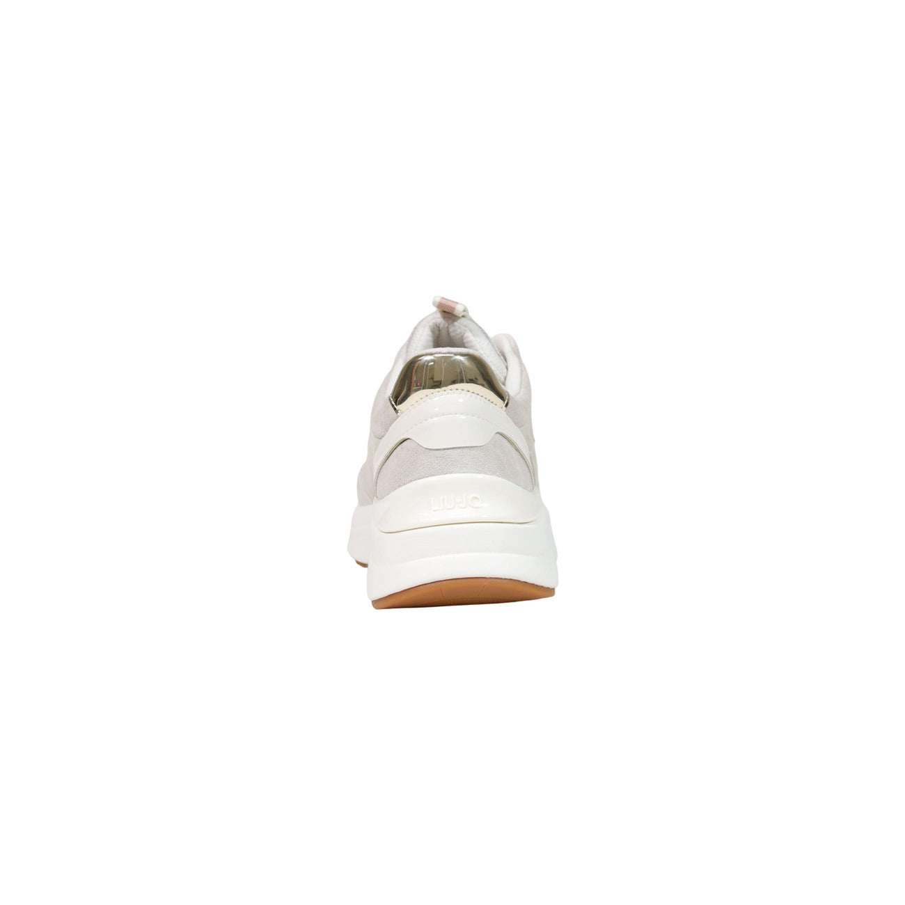 Sneakers Liu Jo Stardust 01 bianche donna BF6029PX911. Scarpe sportive da donna bianche in pelle con inserti metallizzati, logo Liu Jo laterale, suola platform 4 cm e plantare ergonomico, scarpe casual eleganti 4 stagioni.