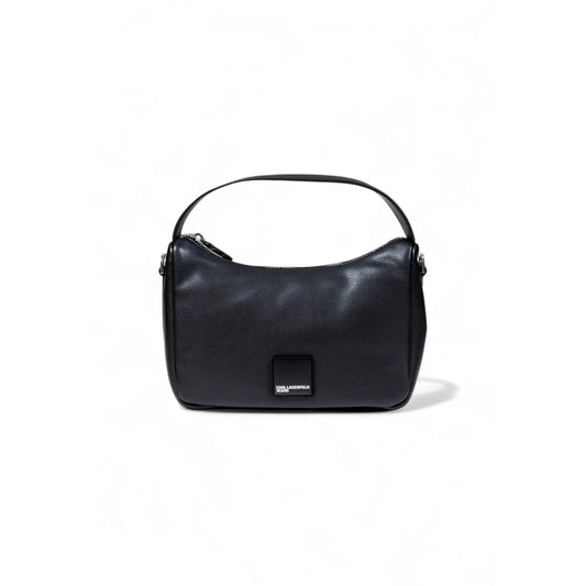 Karl Lagerfeld Jeans Borsa Donna Nera a Mano con Tracolla Cerniera - Borsa Ecopelle 15x25x8cm