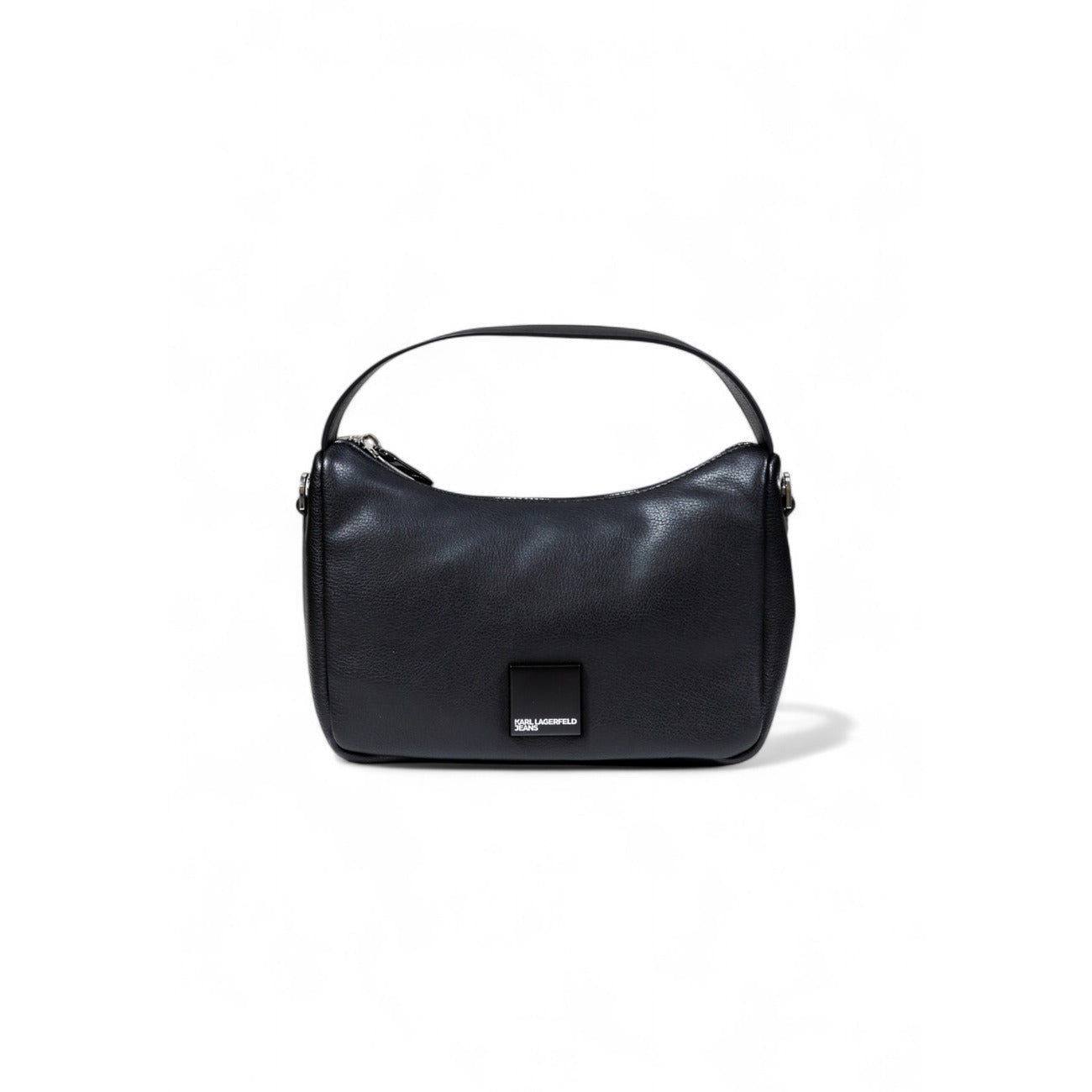 Karl Lagerfeld Jeans Borsa Donna Nera a Mano con Tracolla Cerniera - Borsa Ecopelle 15x25x8cm