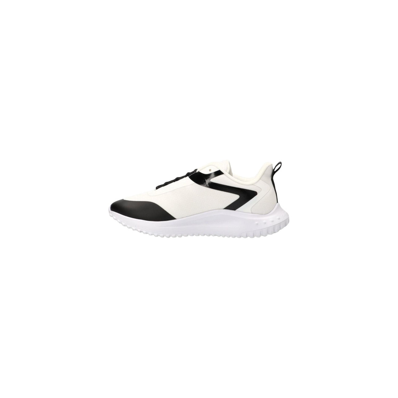 Sneakers CK Jeans; Nero. 100% Poliestere Riciclato. Suola 3,5 cm, chiusura con lacci, logo laterale. Leggere, sostenibili e ideali per il tempo libero.