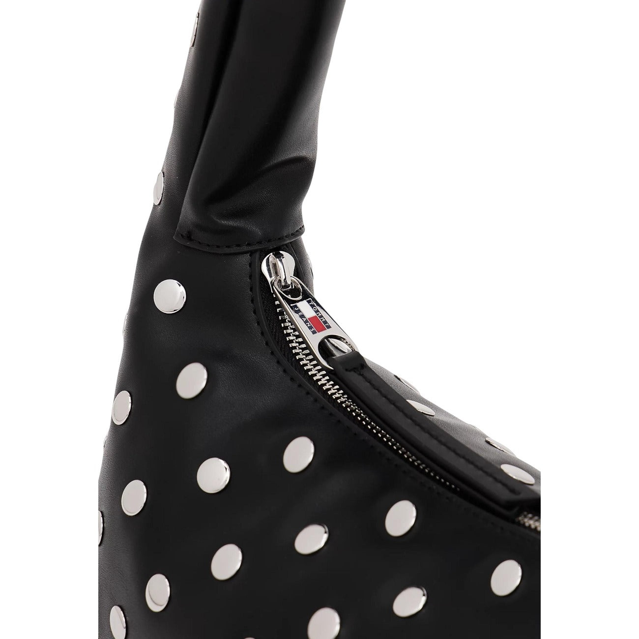 Tommy Hilfiger Jeans Borsa Donna Nero Mano Cerniera Tasca Interna Poliuretano 100% Autunno Inverno AW0AW17894