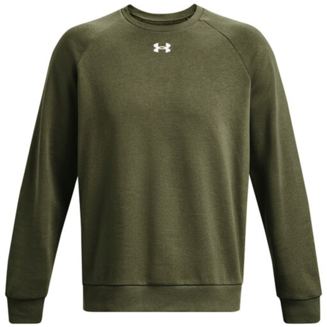 Under Armour Felpa Uomo Verde Maniche Lunghe Scollo Tondo Cotone 80% Poliestere 20% 1379755