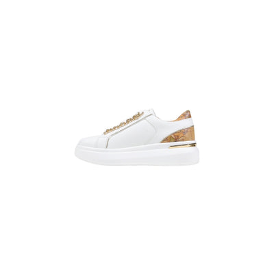 Alviero Martini Prima Classe Sneakers Donna Bianche con Lacci Plateau - Sneakers Poliuretano