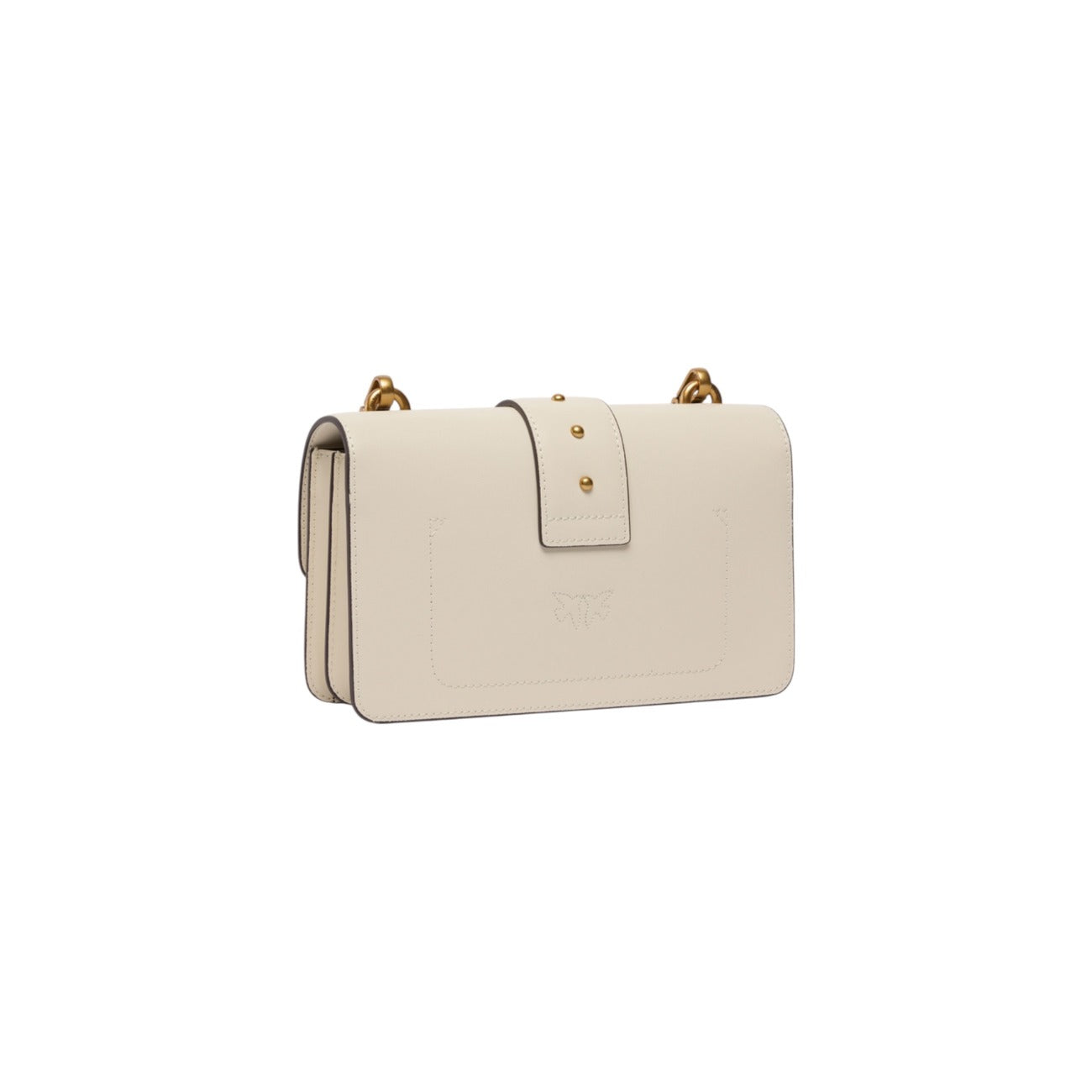 Borsa Pinko donna bianca con tracolla e tasca interna - vista posteriore retro
