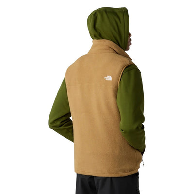 The North Face Smanicato Uomo Beige con Cerniera - Gilet Poliestere Tasche Anteriori Scollo Alto
