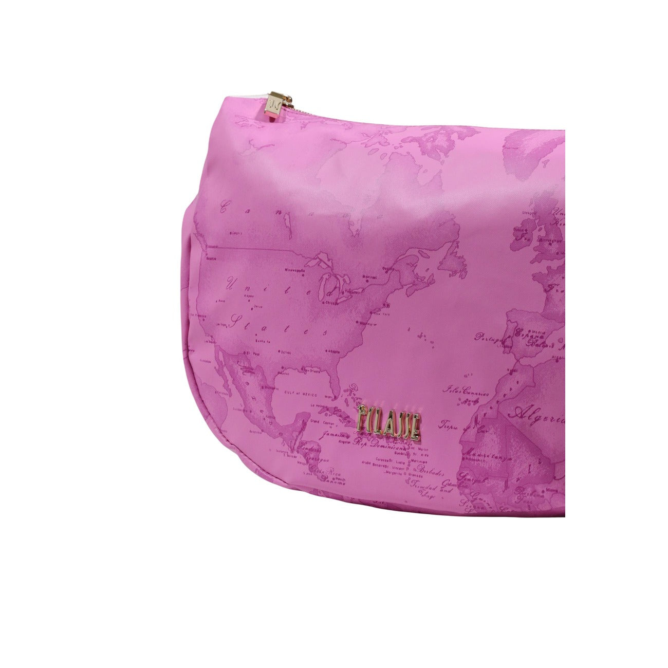 Borsa Geo Alviero Martini Fuxia; 58% Poliestere, 42% Poliuretano. Tracolla removibile, chiusura zip, tasca interna. Borsa a mano e crossbody resistente e leggera per la PE26. Dettagli 