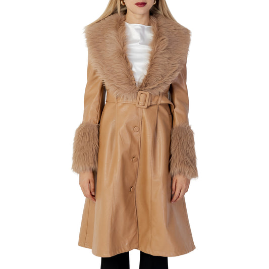 Aniye By Cappotto Donna Beige Bottoni Maniche Lunghe Tasche Anteriori Poliestere 100% Autunno Inverno 181742