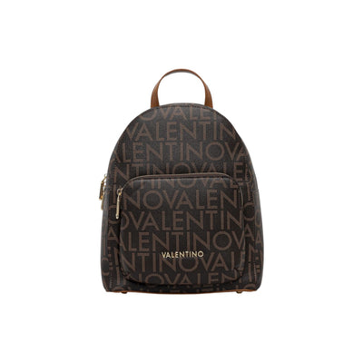 Valentino Bags Zaino Donna Nero con Stampa - Zaino Cerniera Tasche 25x32.5x14cm