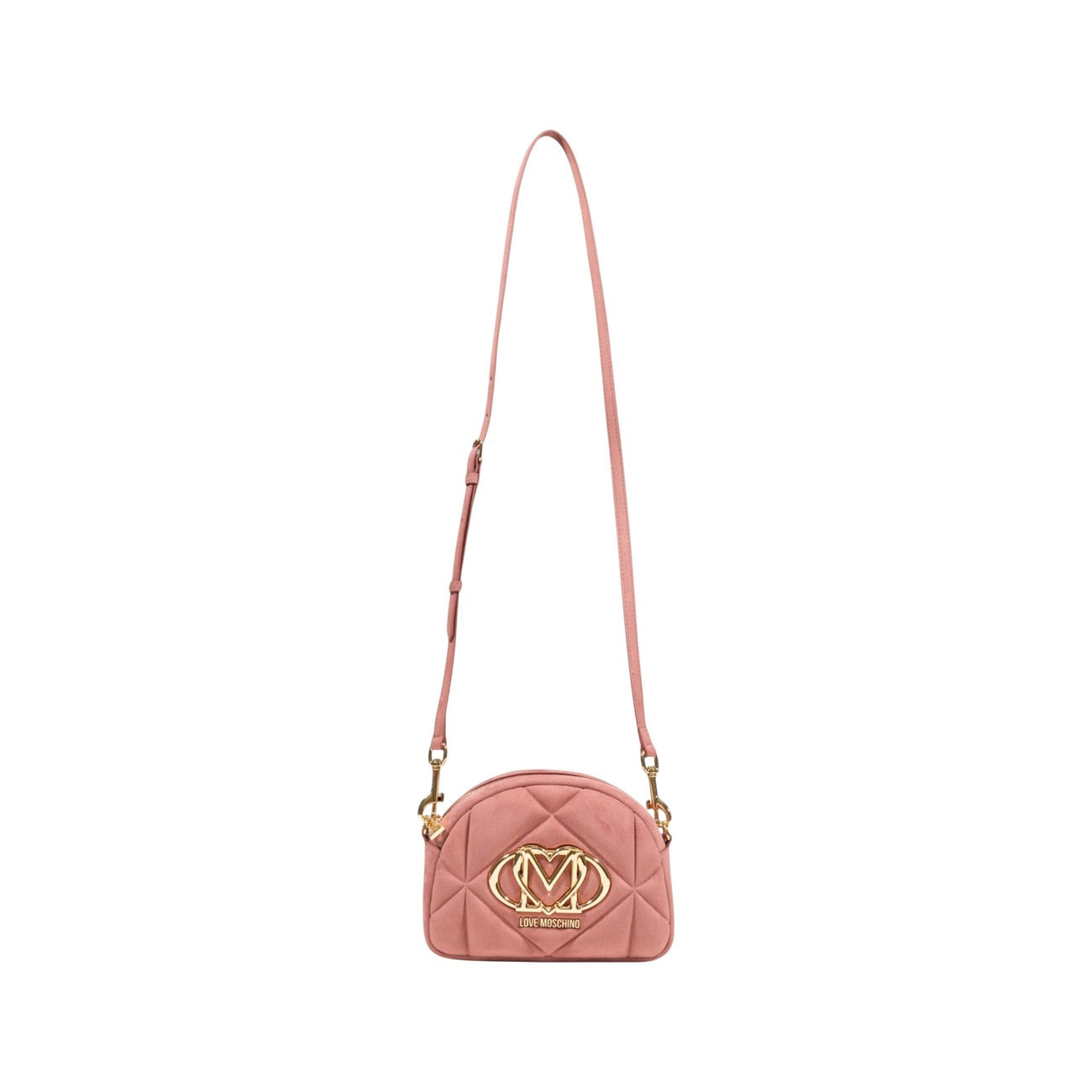 Love Moschino Borsa EMBOSSED Donna Rosa Tracolla Cerniera Camoscio 100% 18x14x7 cm JC4315PP0N