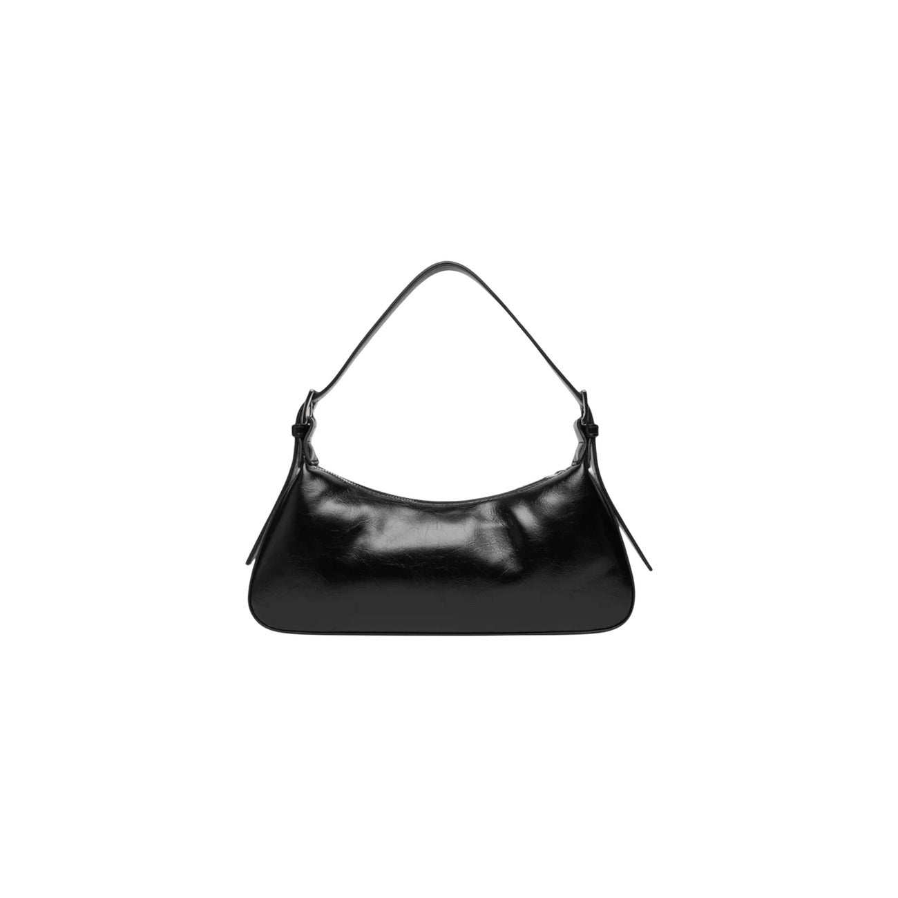 Love Moschino Borsa Donna Nera a Mano con Cerniera Tasca Interna - Borsa Poliuretano 29x11x6cm