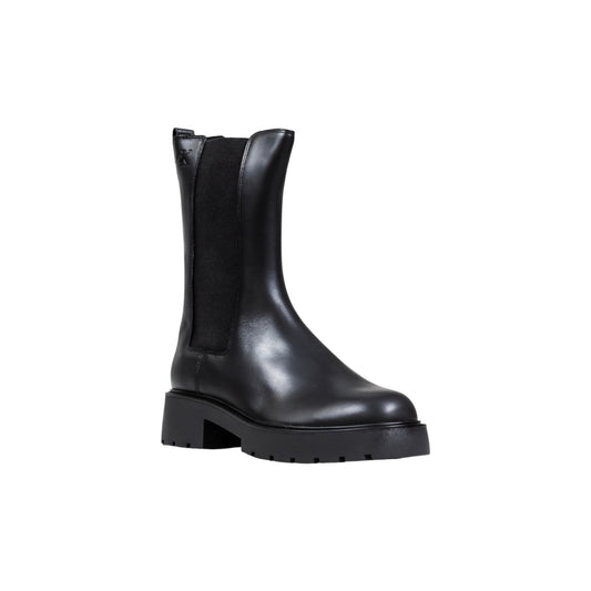 Calvin Klein Jeans Stivali Donna Neri Stivaletti in Pelle 100% Autunno/Inverno YW0YW01909