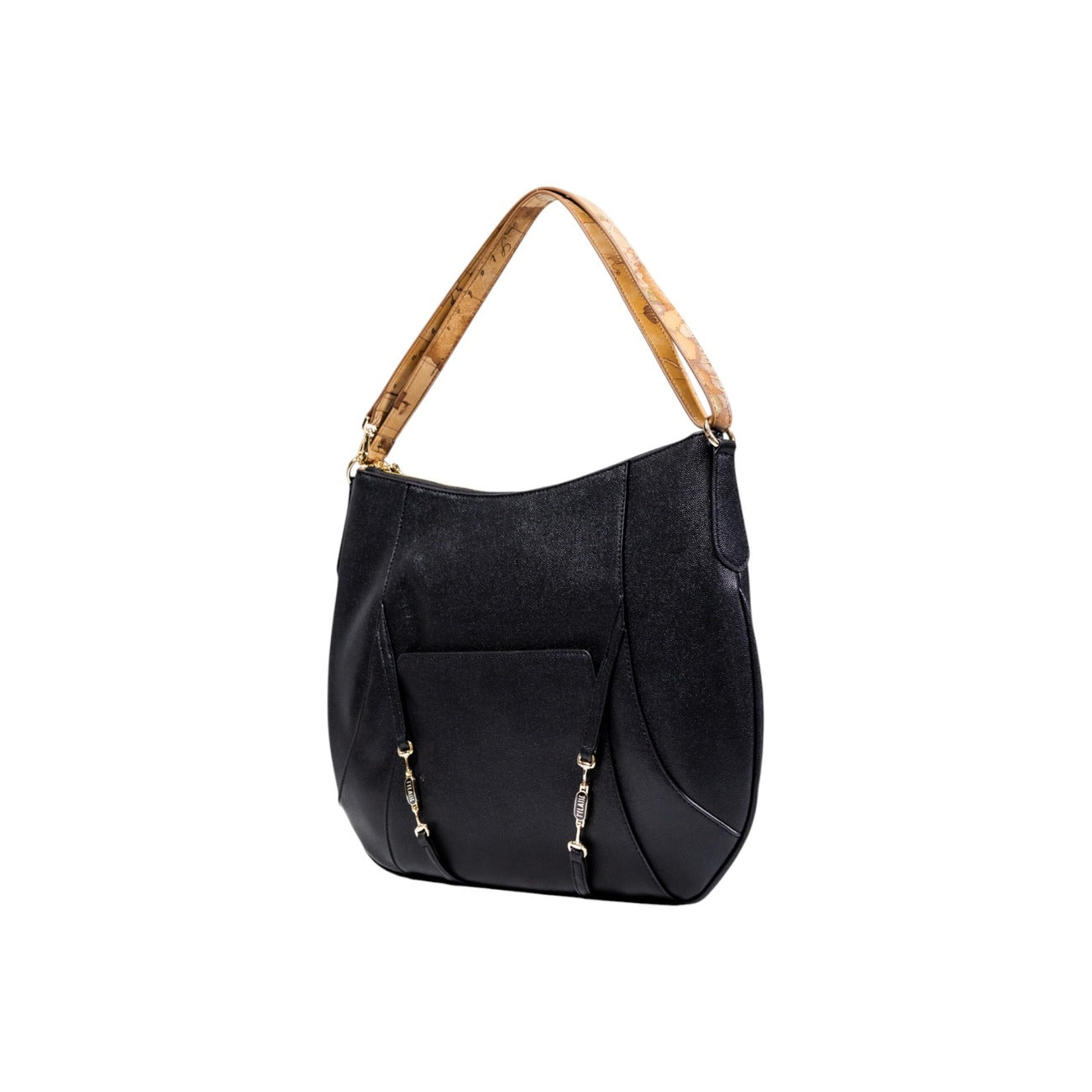 Borsa a Mano Donna Alviero Martini Prima Classe Nera - Stampa Geo Iconica