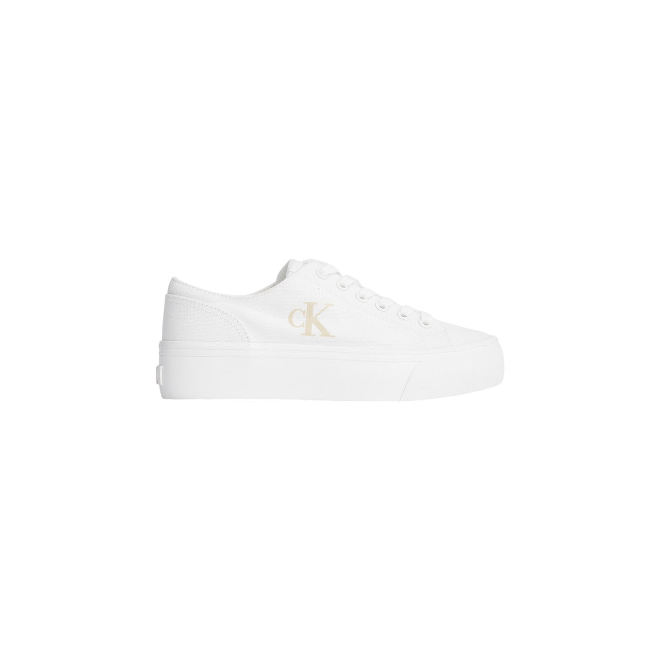 Calvin Klein Sneakers In Tela Con Plateau E Logo GRAZ Donna YW0YW01763