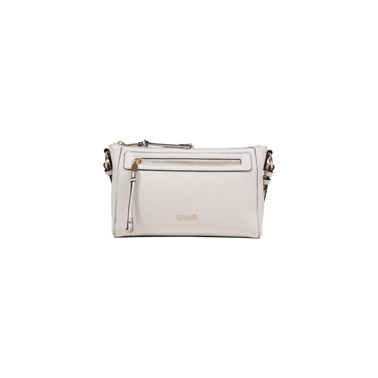Borsa Liu Jo S CROSSBODY donna panna con cerniera tracolla tasche interne anteriori 100% poliuretano - vista frontale