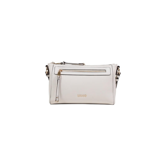 Borsa Liu Jo S CROSSBODY donna panna con cerniera tracolla tasche interne anteriori 100% poliuretano - vista frontale