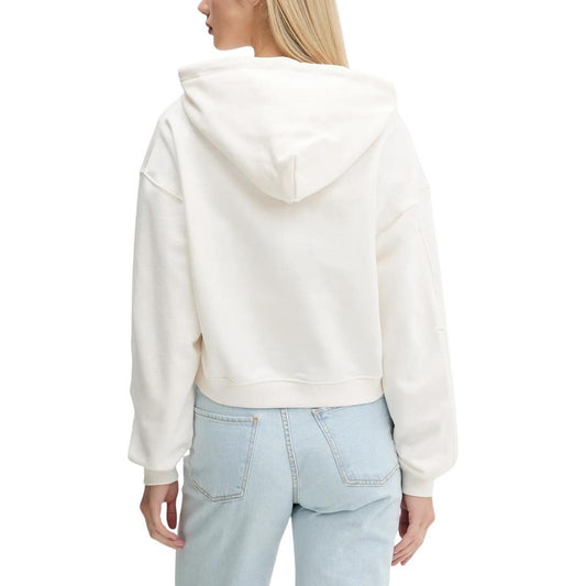 Tommy Hilfiger Jeans Women's Hoodie White DW0DW21598 - 100% Organic Cotton