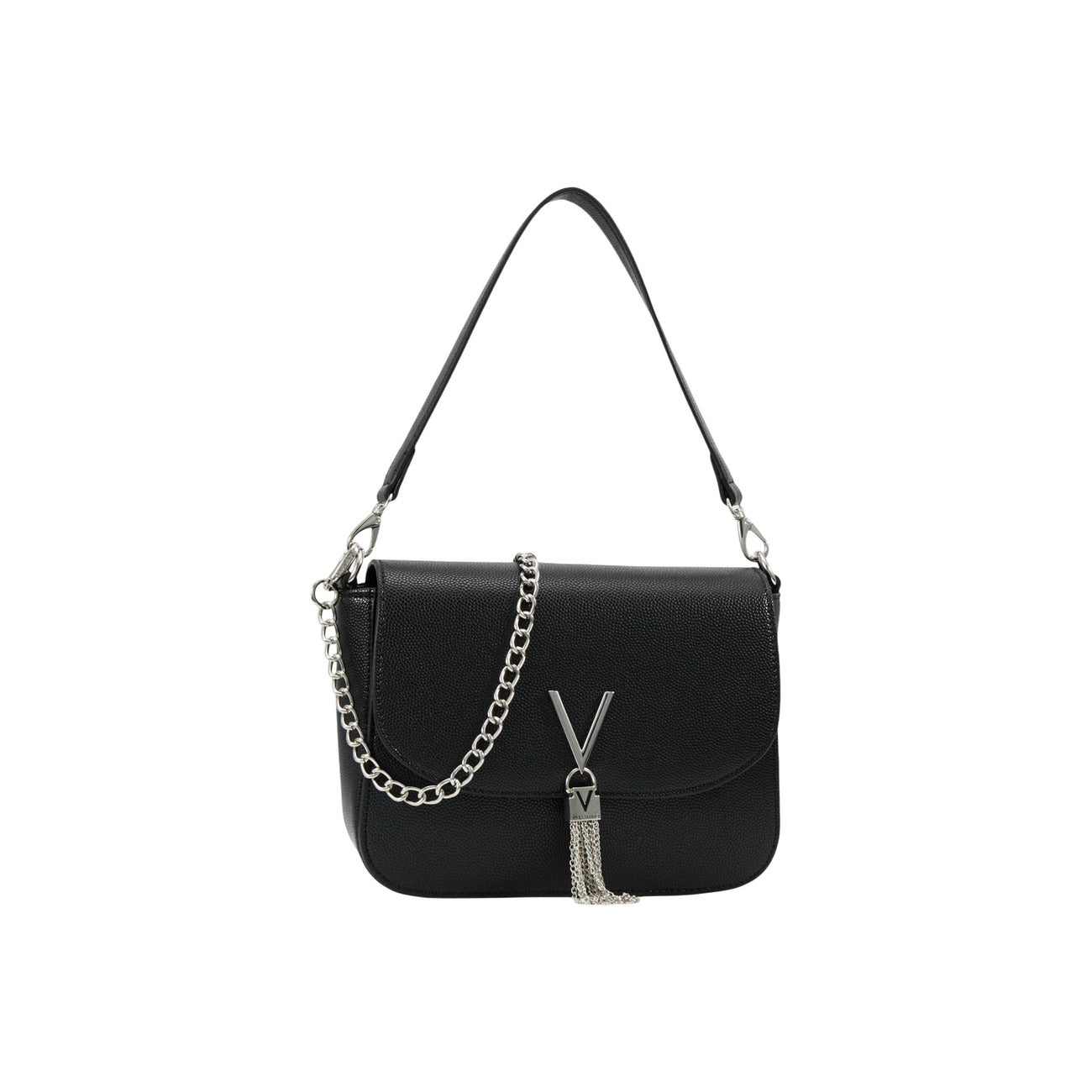 Valentino Bags Borsa Donna Nera a Mano - Borsa Poliuretano Tasca Interna 23x17x8cm